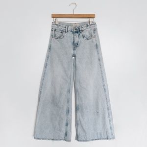 [SOLD] FREE PEOPLE Lovefool Low-Rise Wide-Leg Jeans